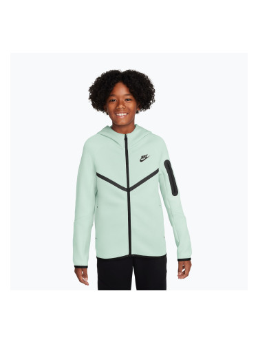 Детски суитшърт Nike Sportswear Tech Fleece Full Zip barely green/black/black
