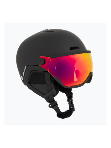 Детска скиорска каска ATTABO Avens 2.0 Jr с визьор, черна