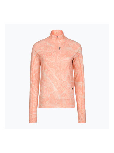 Дамски суитшърт за бягане HOKA Skyform Half Zip CLF PRT sunstone print