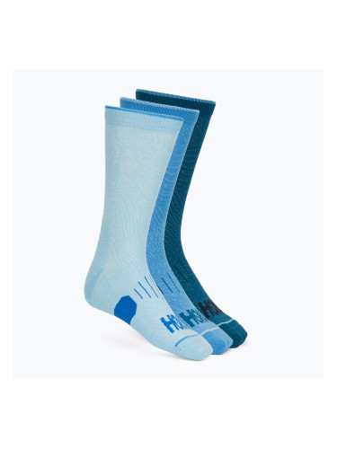 Чорапи Hoka Crew Run Sock 3-pack hazy blue/soft cobalt/night glow blue
