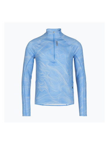 Мъжки суитшърт за бягане HOKA Skyform Half Zip CLF PRT mineral blue