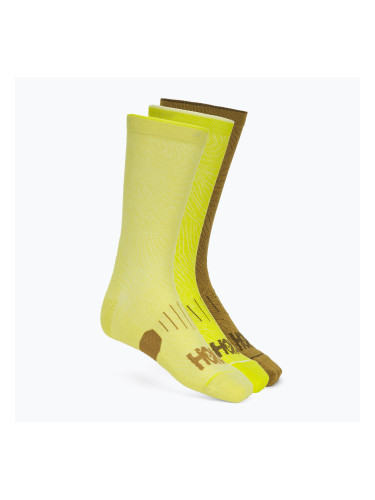 Чорапи Hoka Crew Run Sock 3-pack hoka citrus/pomelo yellow/mustard seed