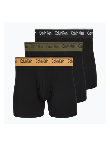 Мъжки боксерки Calvin Klein LV00NB4410 Brief black w/bronze flash wb/black/oliv