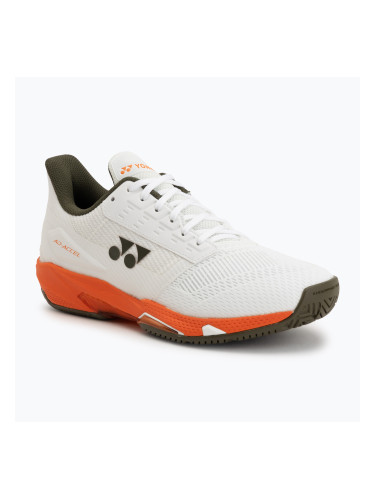 Дамски обувки за тенис YONEX Power Cushion Ad-Accel white/orange
