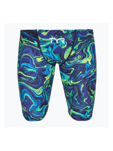 Мъжки шорти за плуване тип клин TYR Thresher Jammer Hyperblitz blue/green