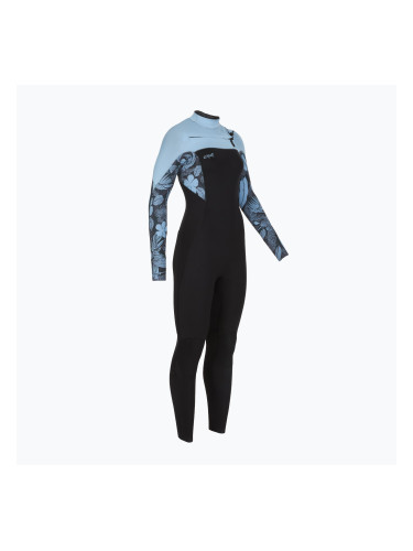 Дамски неопренов костюм за плуване  O'Neill Epic 5/4 mm Chest Zip Full black/stormy palm/faded denim