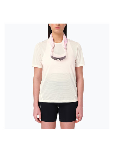 Дамска тениска за бягане Salomon Shakeout Core GFX SS Tee whisper white/pink frosting