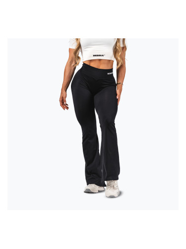 Дамски тренировъчен клин NEBBIA Flow Seamless High Waist Sculpting Flared Black