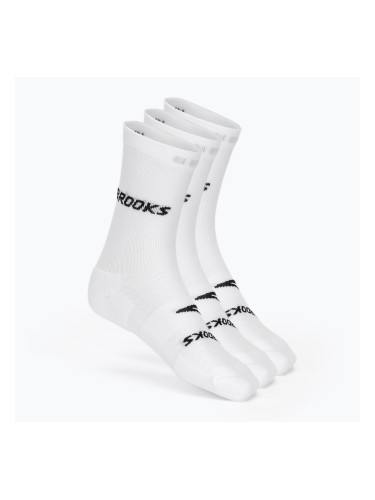 Чорапи за бягане Brooks Run-In Crew 3-Pack white