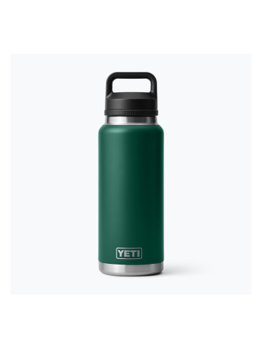 Термо бутилка YETI Rambler Chug 1064 ml black forest green