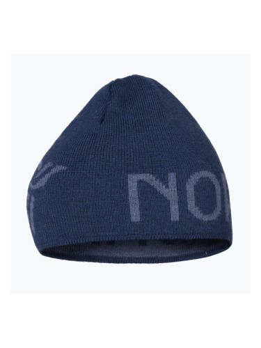 Зимна шапка NORRONA MerinoUll Logo Beanie indigo night melange