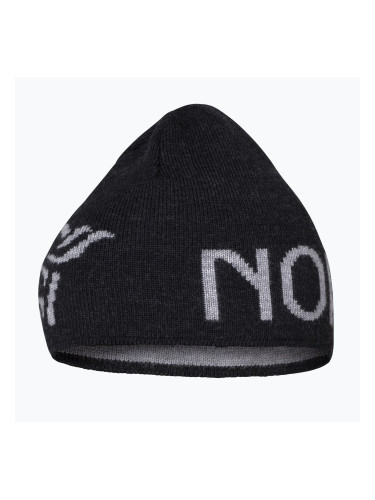 Зимна шапка NORRONA MerinoUll Logo Beanie caviar melange
