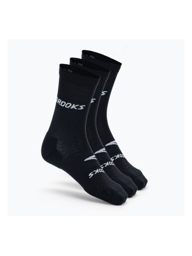 Чорапи за бягане Brooks Run-In Crew 3-Pack black