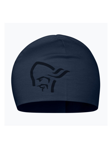 Зимна шапка NORRONA PureUll 180 Beanie indigo night