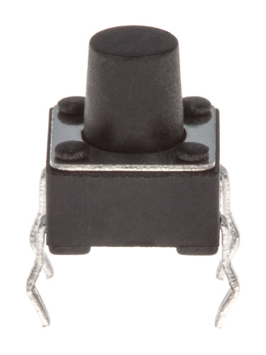 Микробутон TACT, 6x6x7mm, 2 позиции, SPST-NO, 0.05A/12VDC, OFF-(ON), THT