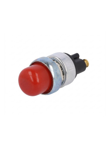 Бутонен превключвател, бутон, OFF-(ON), 50A/12VDC, SPST, кръгъл, ASW-B05-R