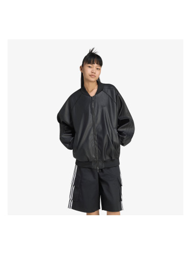 Яке adidas Pleather SST Oversized Track Top Black/ Maroon L