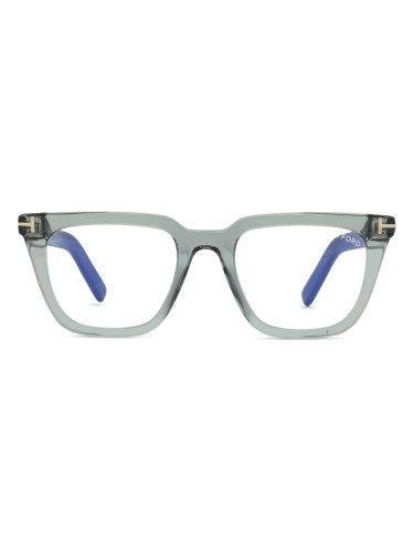 Tom Ford FT5963-B 020 50 - диоптрични очила, правоъгълна, дамски, сиви