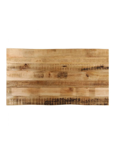 Sonata H Плот за маса, жив ръб, 120x60x2,5 см, масивно дърво грубо манго