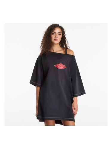 Облекло Jordan Flight T-Shirt Dress Black/ University Red/ Iron Grey XS