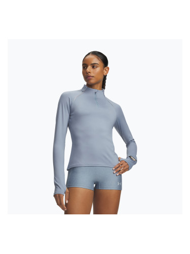 Дамски суитшърт за бягане Under Armour Velociti Half Zip blue wind/reflective