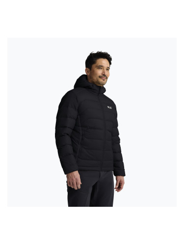 Мъжко пухено яке Jack Wolfskin Wild Pass Down Hoody black