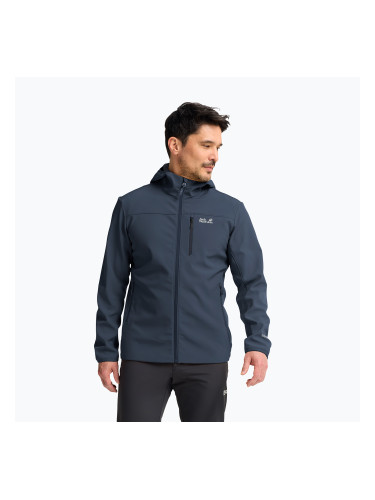 Мъжко ветроустойчиво яке Jack Wolfskin Wild Winds Hooded midnight sky
