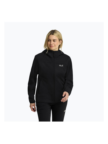 Дамско софтшел яке Jack Wolfskin Windhain 2 Hoody black