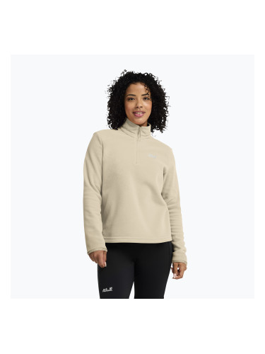 Дамски поларен суитшърт Jack Wolfskin Taunus 100 Half Zip oyster