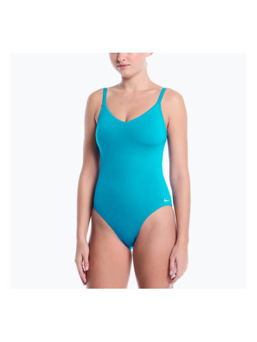 Дамски цял костюм за плуване Nike Effortless Essential V-Neck energy