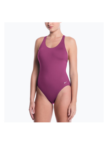 Дамски цял костюм за плуване Nike Effortless Essential desert pink