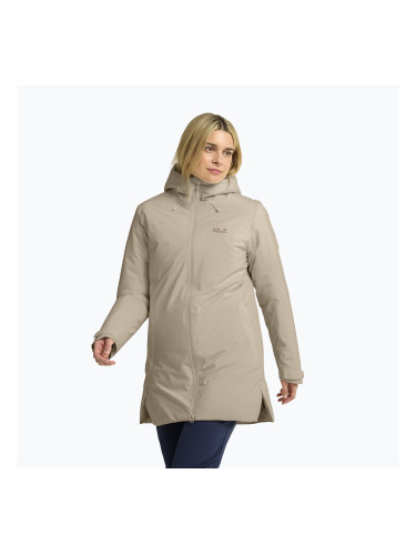 Дамско яке за дъжд Jack Wolfskin Heidelstein 2 Ins oyster