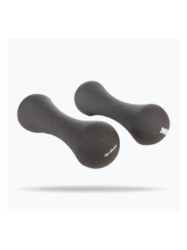 Дъмбели GymBeam Neoprene Dumbbells 2 x 3 kg dark grey