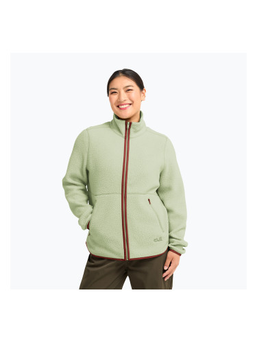 Дамски поларен суитшърт Jack Wolfskin Lite Curl Full Zip melon