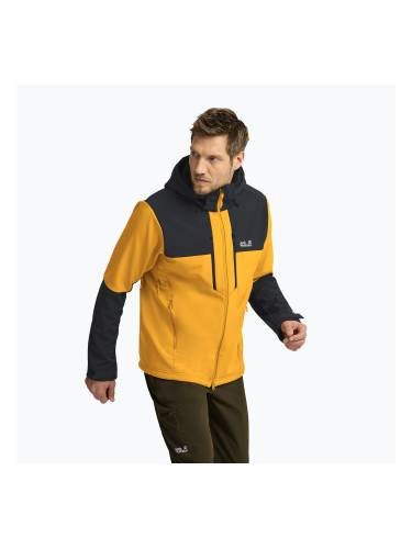 Мъжко ветроустойчиво яке Jack Wolfskin Jasper burly yellow jw