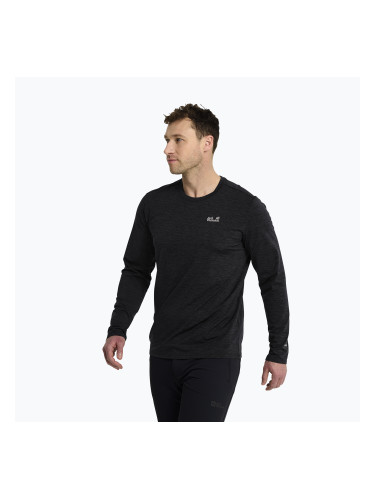 Мъжка трекинг блуза с дълъг ръкав Jack Wolfskin Trail black
