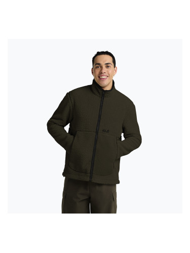 Мъжки поларен суитшърт Jack Wolfskin Stone Lite obsidian moss