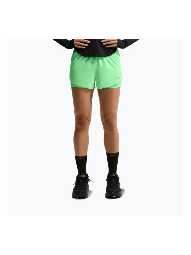 Дамски шорти за бягане Nike Swift Mid-Rise 2in1 illusion green