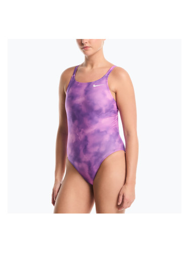 Дамски цял костюм за плуване Nike Hydrastrong Multi Pr light magenta