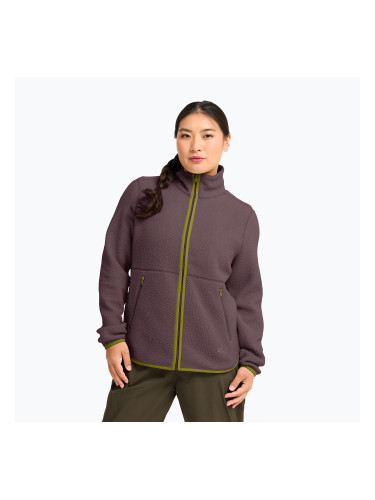 Дамски поларен суитшърт Jack Wolfskin Lite Curl Full Zip sheer plum