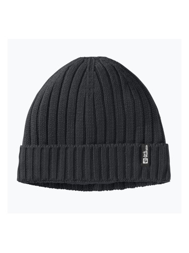 Зимна шапка Jack Wolfskin Rib Knit black