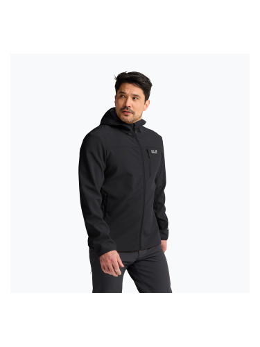 Мъжко ветроустойчиво яке Jack Wolfskin Wild Winds Hooded black