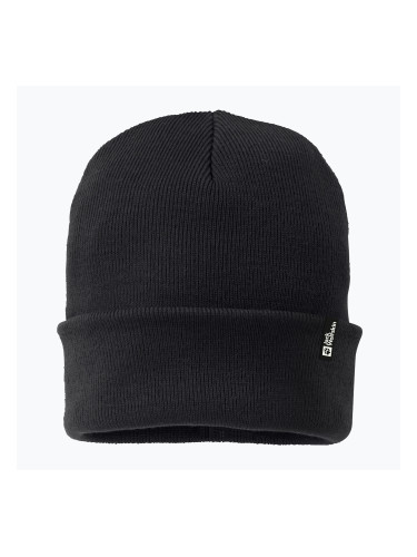 Зимна шапка Jack Wolfskin Rib black