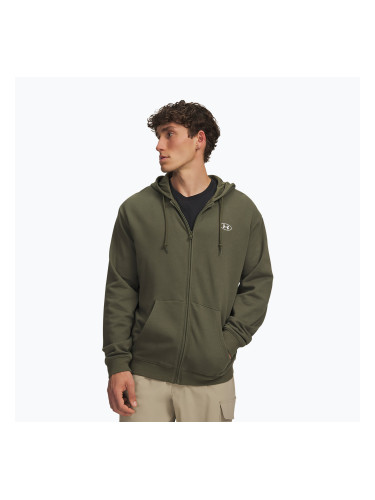 Мъжки суитшърт Under Armour Rival Fleece Full Zip marine od green/white