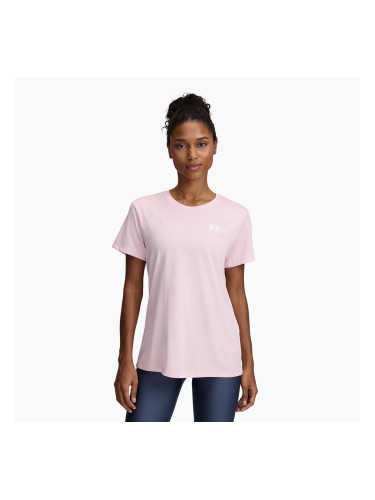 Дамска тениска за тренировки Under Armour Tech C-Twist prime pink/white