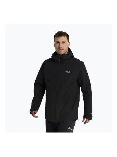 Мъжко яке 3-в-1 Jack Wolfskin Stonetrail 3In1 black