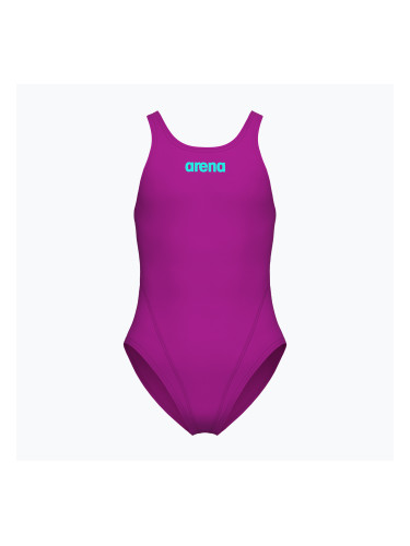 Детски цял бански костюм Arena Team Swim Tech Solid very fuchsia/water
