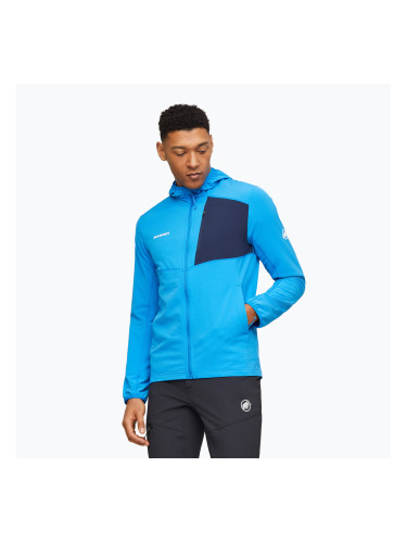 Мъжки суитшърт за трекинг Mammut Madris Light ML Hooded Jacket Men glacier blue/marine