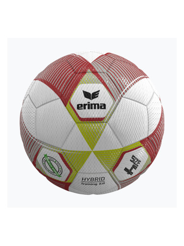 Футболна топка ERIMA Hybrid Training 2.0 size 4 metallic red/silver/lime