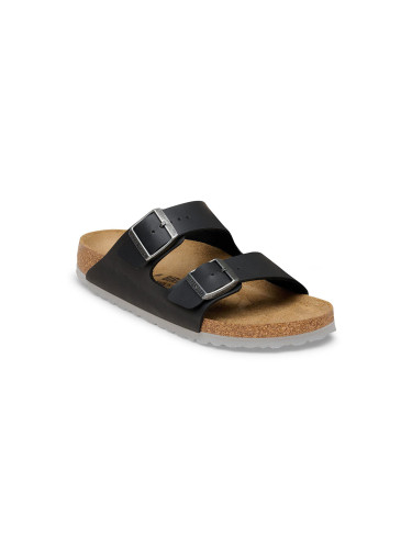 Birkenstock Arizona Birko-Flor Regular Fit Black Light Gray Unisex - Сандали Birkenstock - Черен - 1032018-11.5 - Size: 11.5